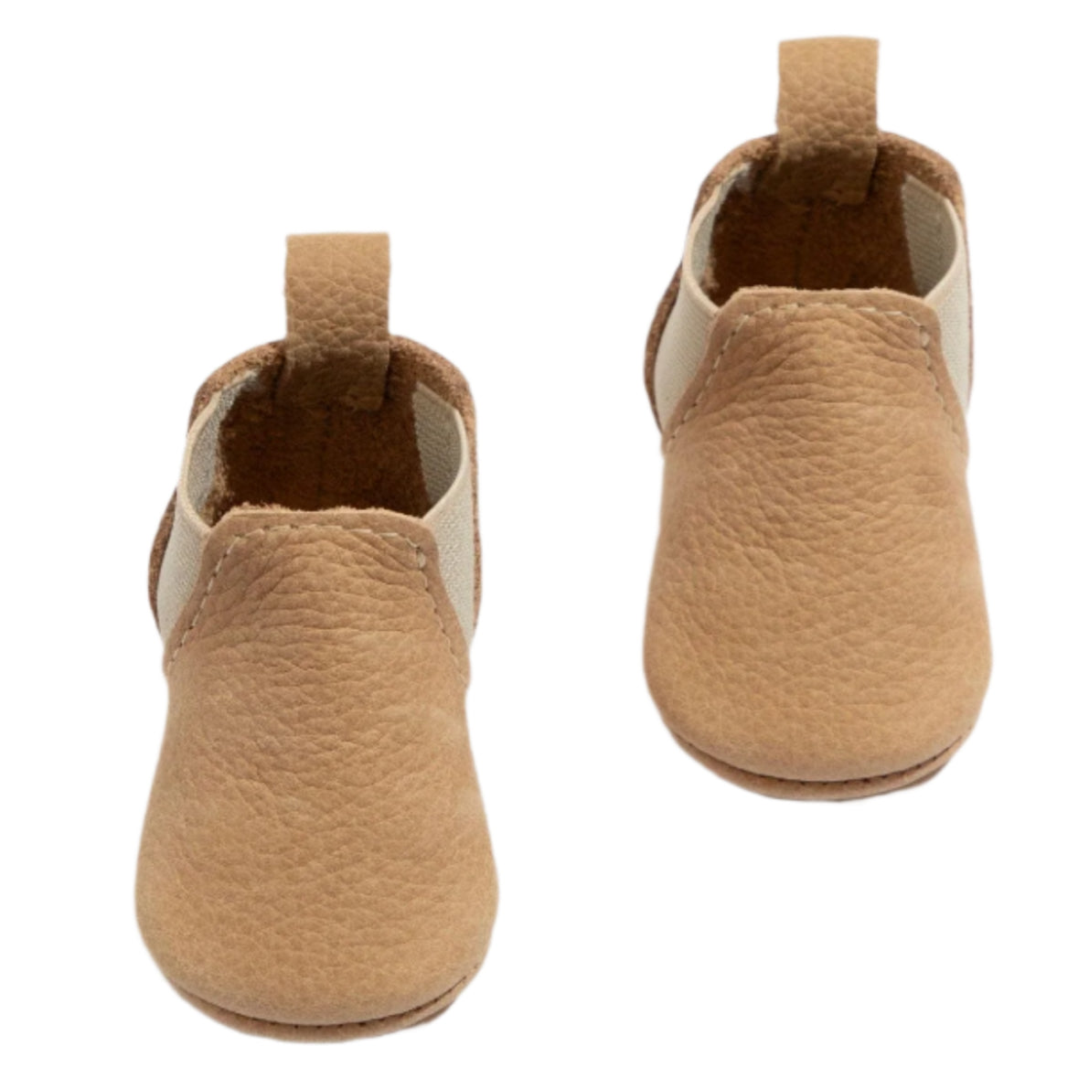 Newborn Weathered Brown Chelsea Boot Baby Shoe - HoneyBug 