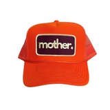 Mother Patch Trucker Hat - Orange - HoneyBug 