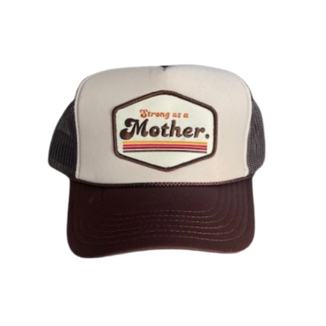 RETRO MOTHER. Patch hat - Brown + Tan - HoneyBug 