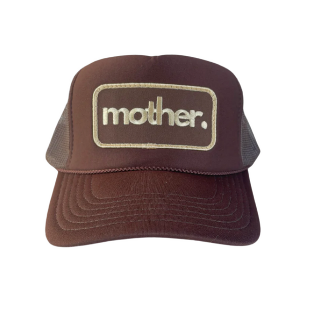Mother Patch Trucker Hat - Mocha - HoneyBug 