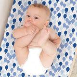 Organic Changing Pad Cover - Blue Balloons