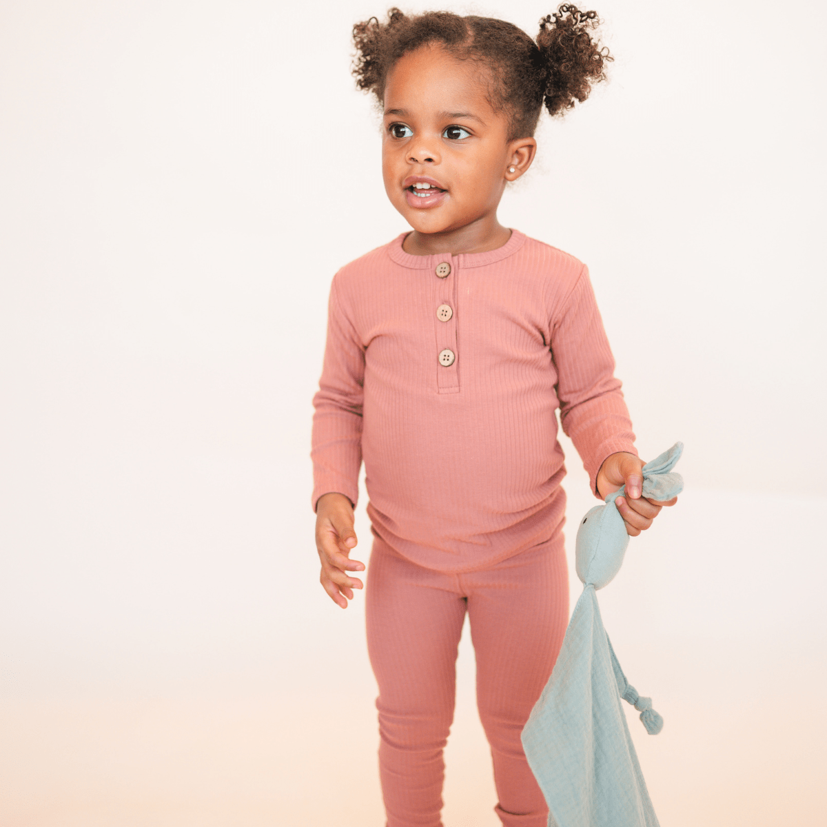 Organic Ribbed Cotton Top - Terracotta - HoneyBug 