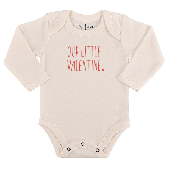 long sleeve graphic bodysuit | little valentine - HoneyBug 
