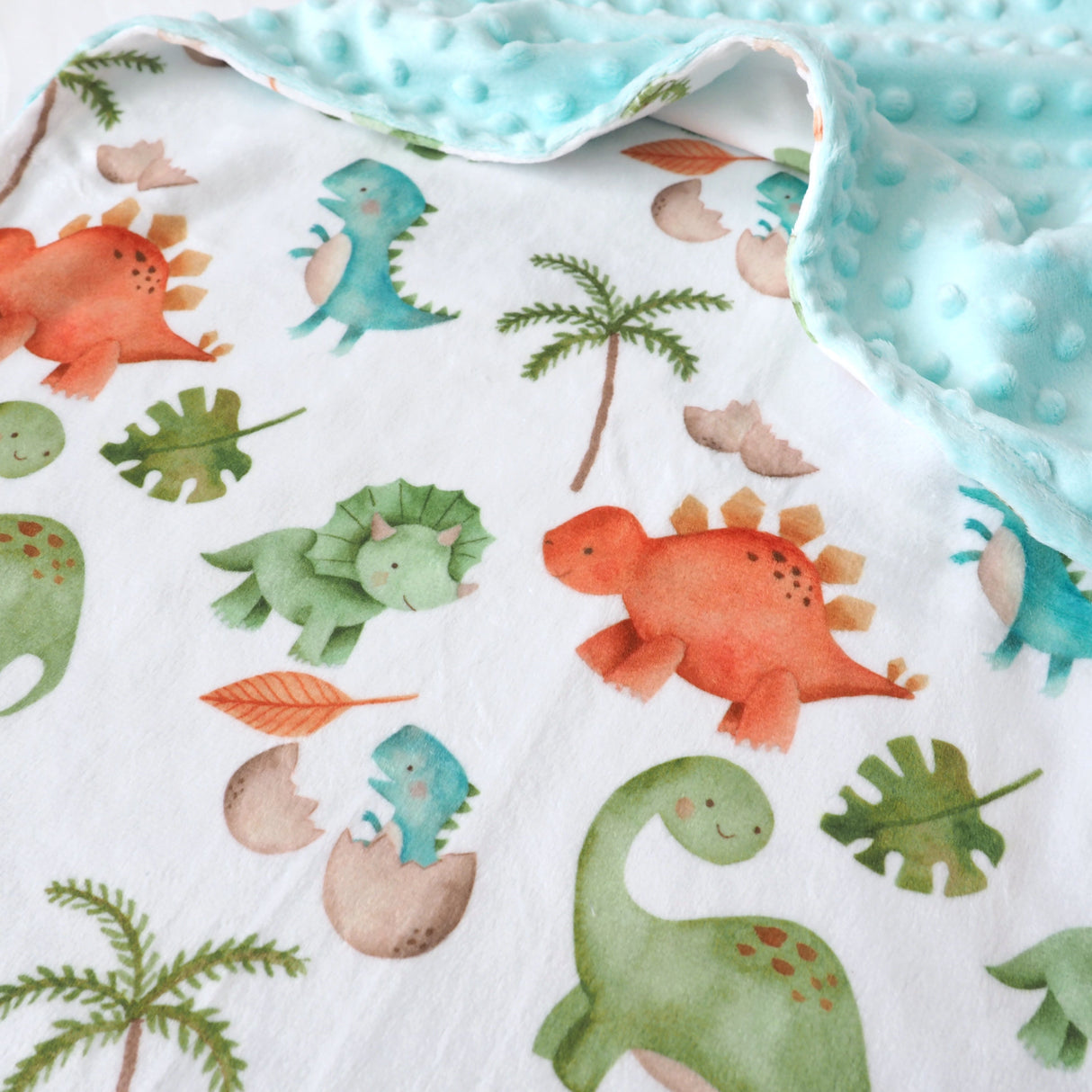Premium Baby & Toddler Minky Blanket - Dinosaurs - HoneyBug 