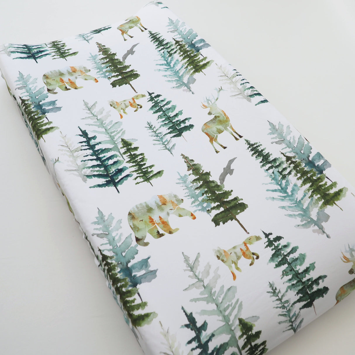 Changing Pad Cover - In The Woods - HoneyBug 