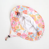 Baby & Kids Sun Hat - Retro Floral - HoneyBug 