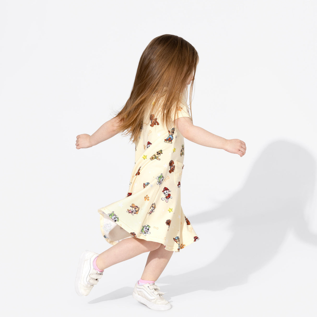 PAW Patrol: Classic Bamboo Terry Daywear Girls' Short Sleeve Dress - HoneyBug 