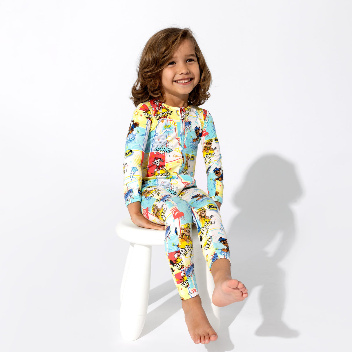 PAW Patrol: Comic Boy Pups Bamboo Convertible Footie - HoneyBug 