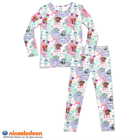 PAW Patrol: Comic Girl Pups Bamboo Kids Pajamas - HoneyBug 