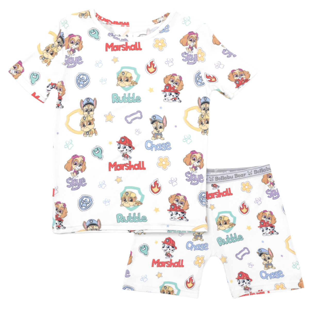 PAW Patrol: Playful Pups Bamboo Kids Pajama Short Set - HoneyBug 