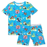 PAW Patrol: The Mighty Movie - Mighty Pups Bamboo Kids Pajama Short Set - HoneyBug 