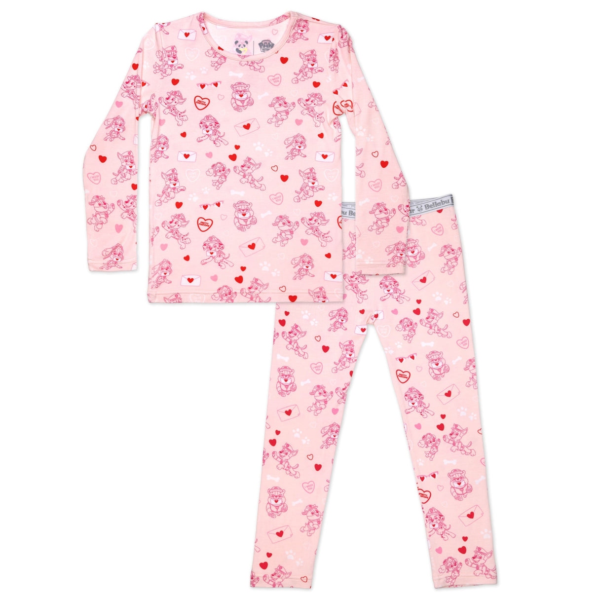PAW Patrol: Pretty PAWSOME Pink Bamboo Kids Pajamas - HoneyBug 