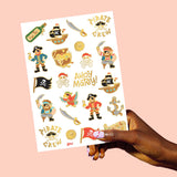Ahoy Matey! Tats - 44 foil temporary tattoos