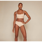 Bliss Scoop Bralette - Beige - HoneyBug 