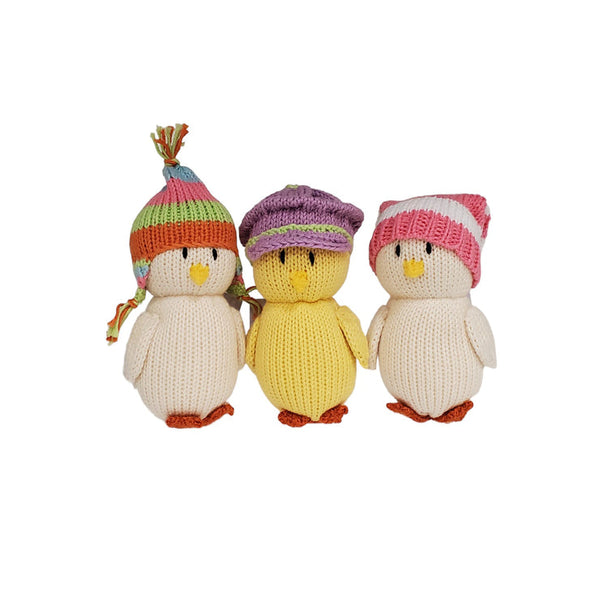 Chicks in Pastel Hats - Set of 3 - HoneyBug 