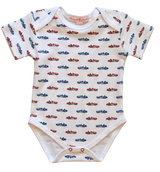 Red Cobra Car S/S Onesie - HoneyBug 