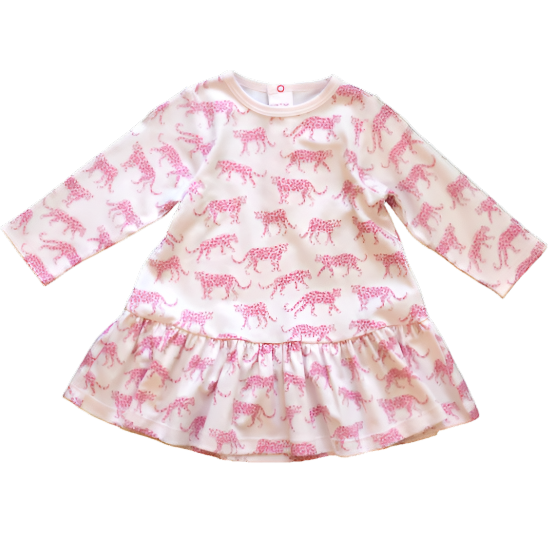 Pink Cheetah Swing Dress - HoneyBug 
