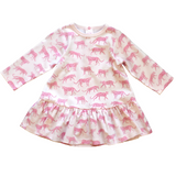 Pink Cheetah Swing Dress - HoneyBug 