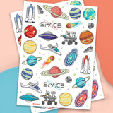 Far Out Glo Tats - 50 Foil Temporary Tattoos
