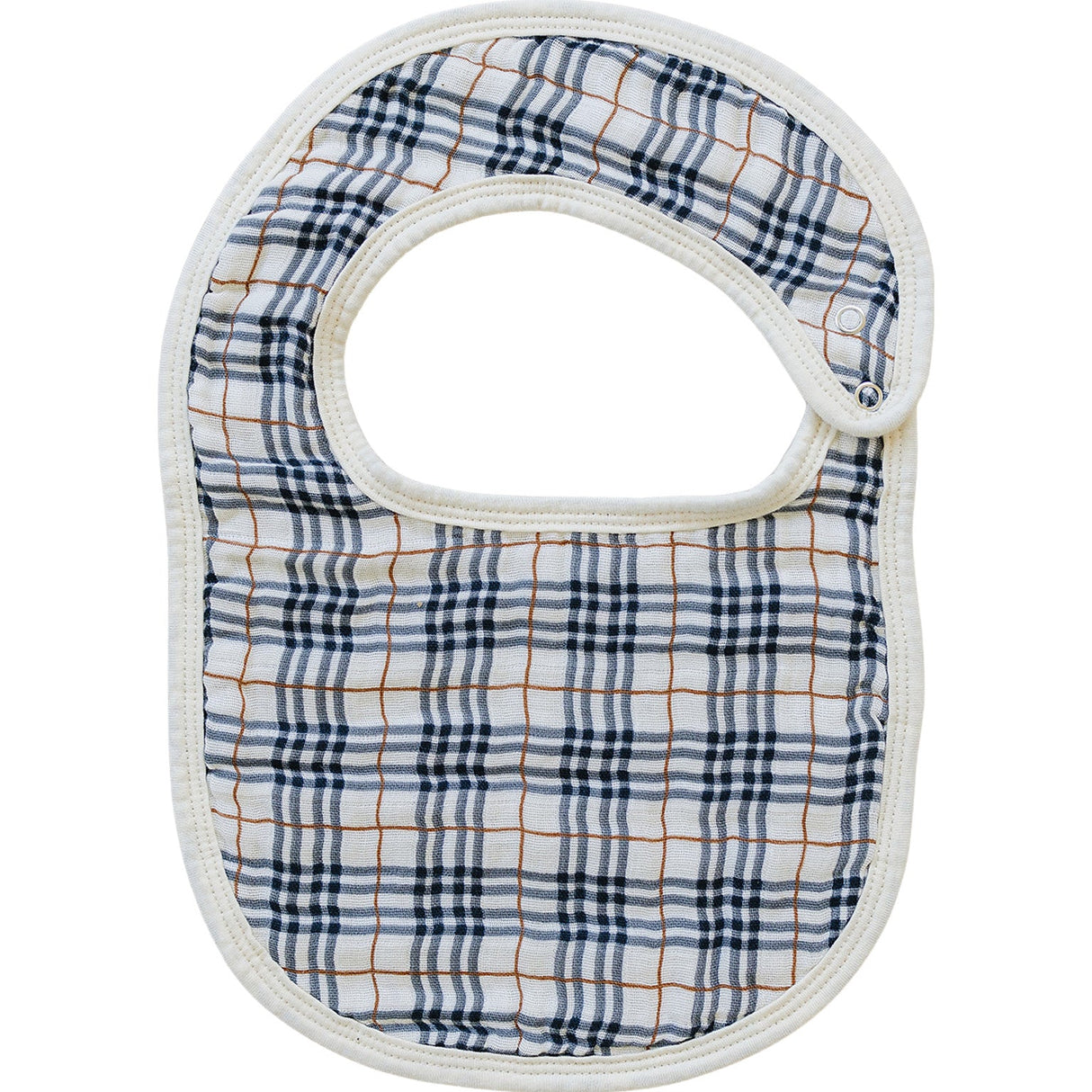 Vintage Plaid Classic Muslin Bib - HoneyBug 