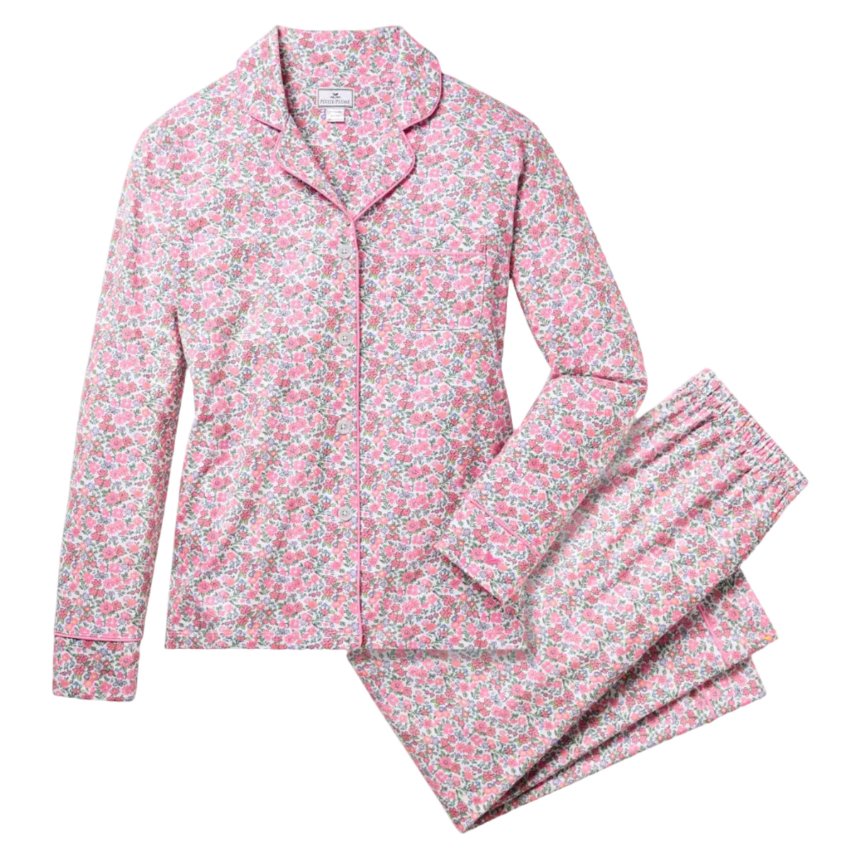 Women's Pima Pajama Set in Fleurs de Rose