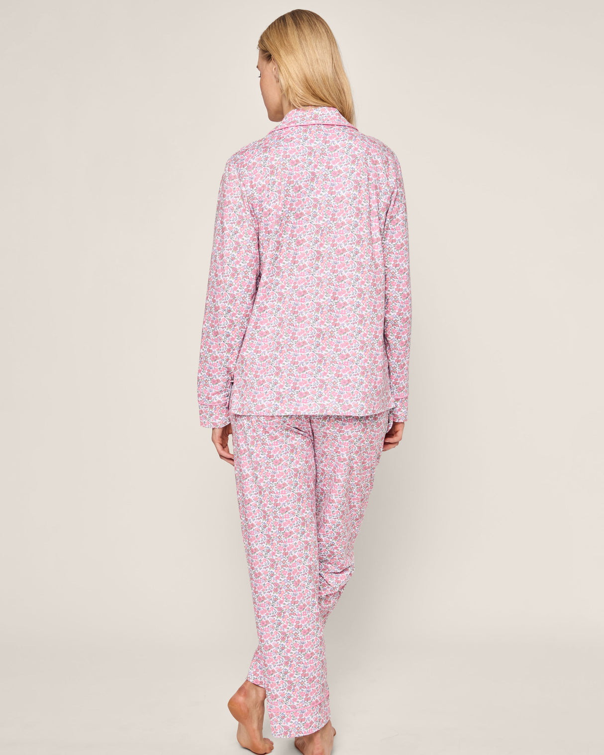 Women's Pima Pajama Set in Fleurs de Rose