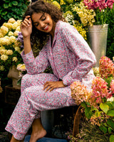 Women's Pima Pajama Set in Fleurs de Rose