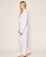 Women's Pima Pajama Set in Jingle Paws - HoneyBug 