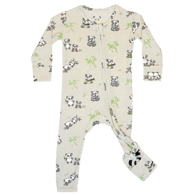 Panda Bamboo Convertible Footie - HoneyBug 