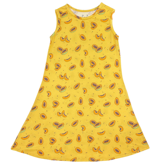 Papaya Bamboo Girls' Sleeveless Dress - HoneyBug 