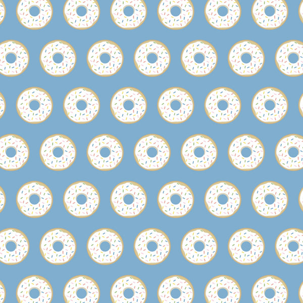 Parker Boys' Pima Cotton Zipper Pajama - Donuts Blue - HoneyBug 