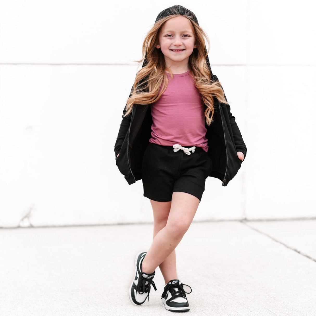 BAMBOO JOGGER SHORTS- Midnight Black - HoneyBug 