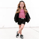 BAMBOO JOGGER SHORTS- Midnight Black - HoneyBug 