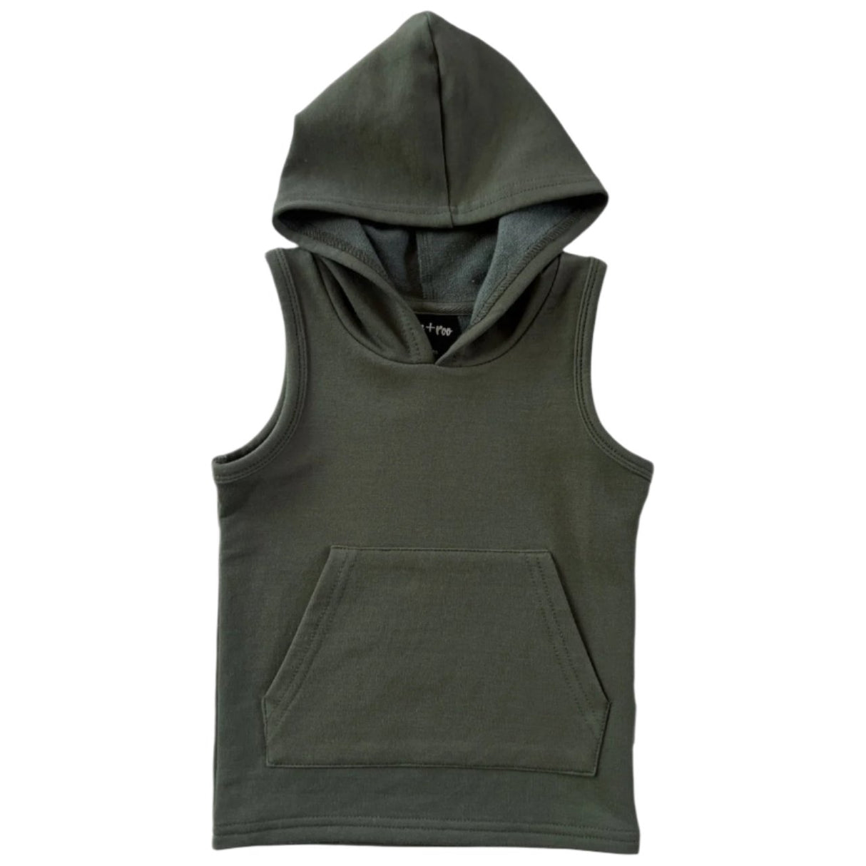 BAMBOO HOODIE TANK- Moss - HoneyBug 