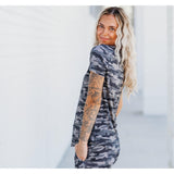 MAMA V-NECK- Chris Camo - HoneyBug 