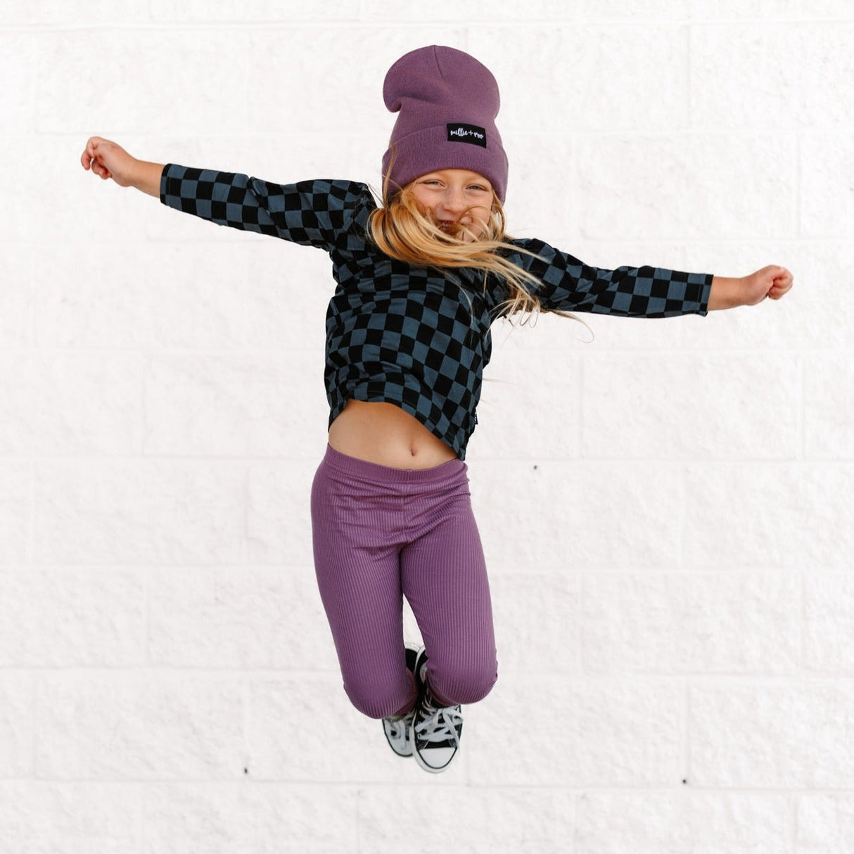 BAMBOO CUFF BEANIE- Plum - HoneyBug 