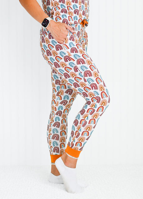 MAMA JOGGERS- Neutral Rainbow - HoneyBug 