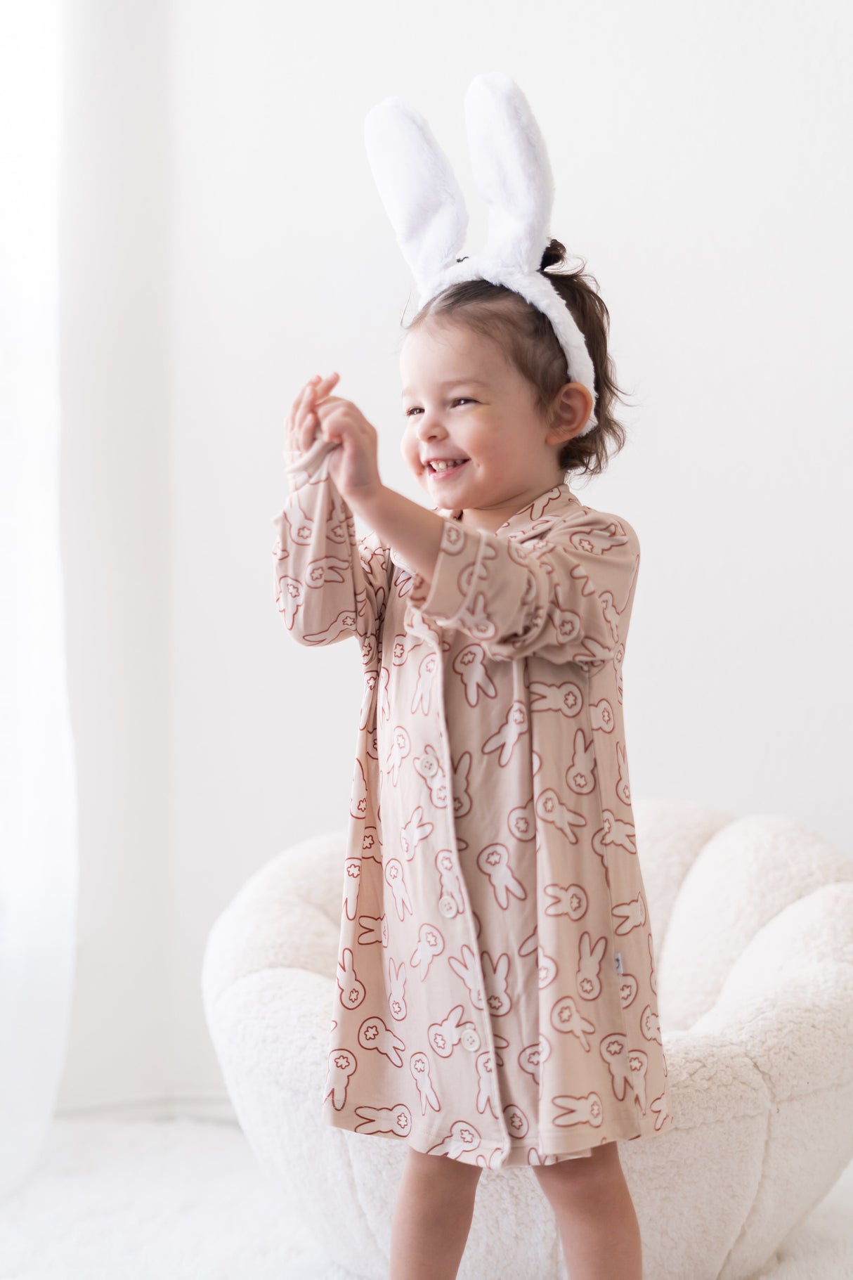 BUNNY TAILS GIRL'S DREAM GOWN - HoneyBug 