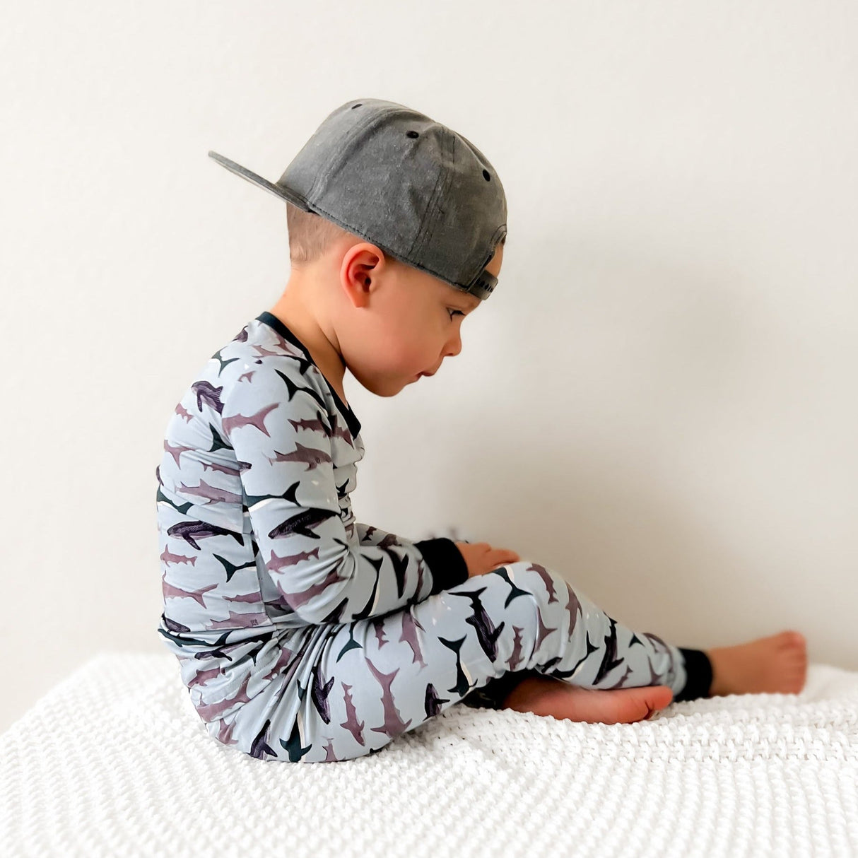 LONG SLEEVE 2 PIECE SETS- Sharks - HoneyBug 