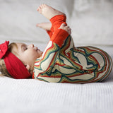 ZIP ROMPER - Retro Rainbow - HoneyBug 