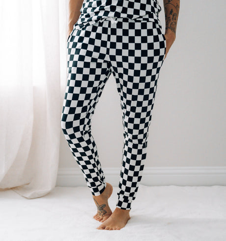 MAMA JOGGERS- B+W Check - HoneyBug 