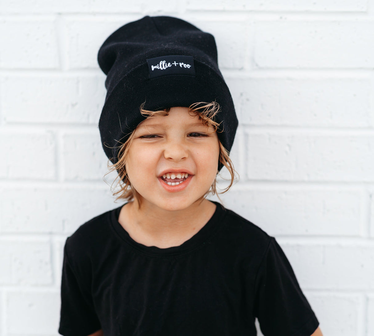 BAMBOO CUFF BEANIE- Midnight - HoneyBug 