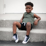 BAMBOO HOODIE TANK- Moss - HoneyBug 