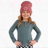 HENLEY LONG SLEEVE- Slate - HoneyBug 