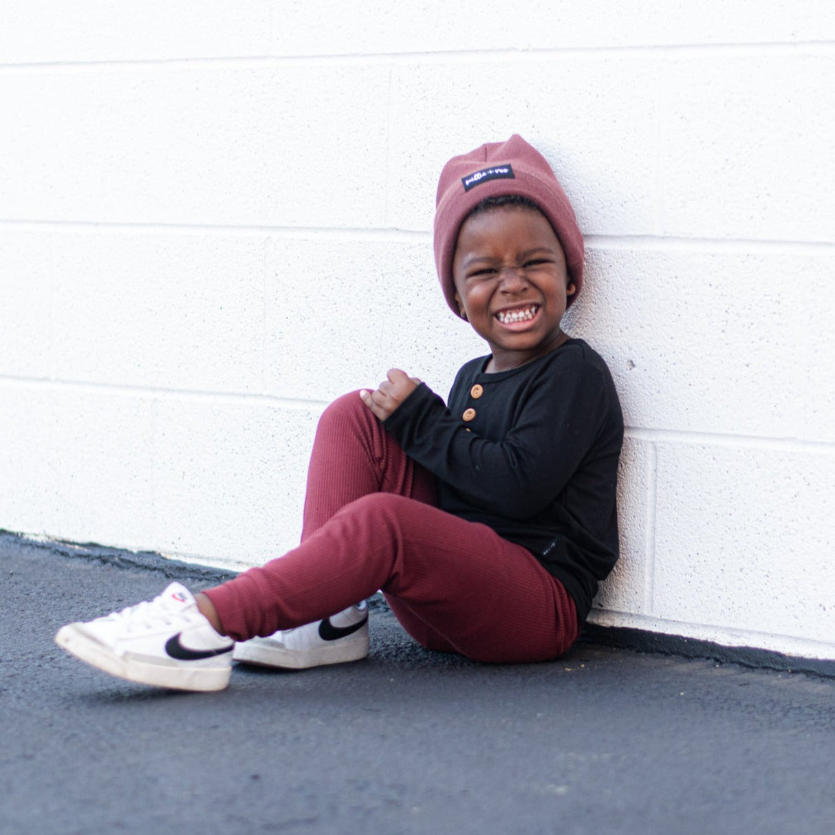 HENLEY LONG SLEEVE- Midnight - HoneyBug 