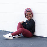 HENLEY LONG SLEEVE- Midnight - HoneyBug 