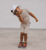 TWO PIECE SHORTIE SET- Clay Ribbed - HoneyBug 