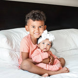 TWO PIECE SHORTIE SET- Red Rock Ribbed - HoneyBug 