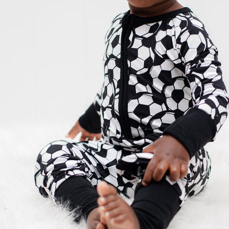 ZIP ROMPER - Soccer - HoneyBug 