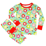 LONG SLEEVE 2 PIECE SETS- Kawaii Apple - HoneyBug 